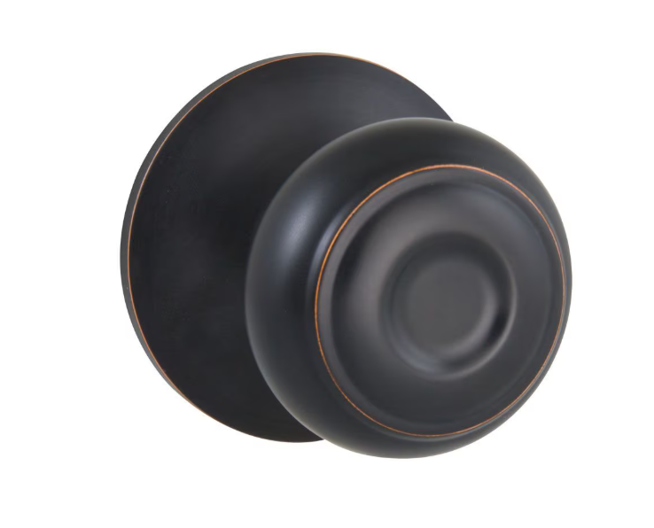 Defiant Hartford Aged Bronze Hall/Closet Passage Door Knob