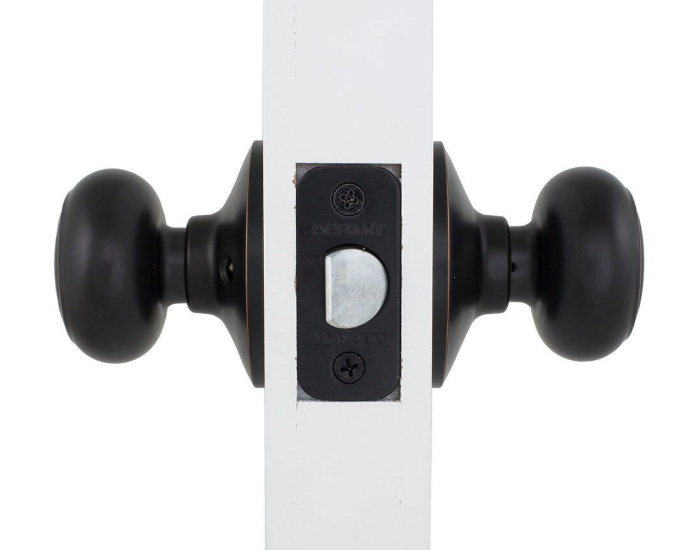 Defiant Hartford Aged Bronze Hall/Closet Passage Door Knob