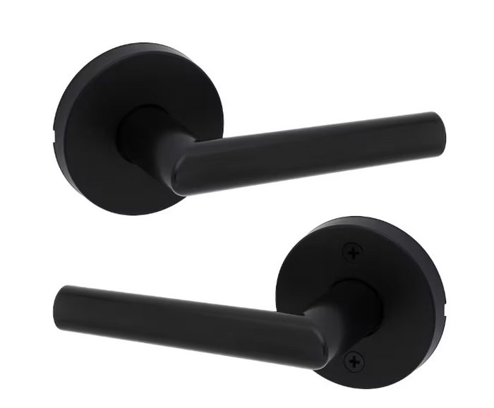 Weiser Milan Matte Black Hall/Closet Passage Interior Door Handle