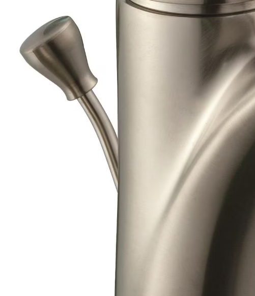 Glacier Bay Edgewood Single Hole 1-Handle Mid Arc Bathroom Faucet in Brushed Nickel with Lever Handle