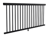 Peak RailBlazers 6 ft. W x 36 in. H Aluminum Deck Railing Pre-Assembled Panel in Matte Black
