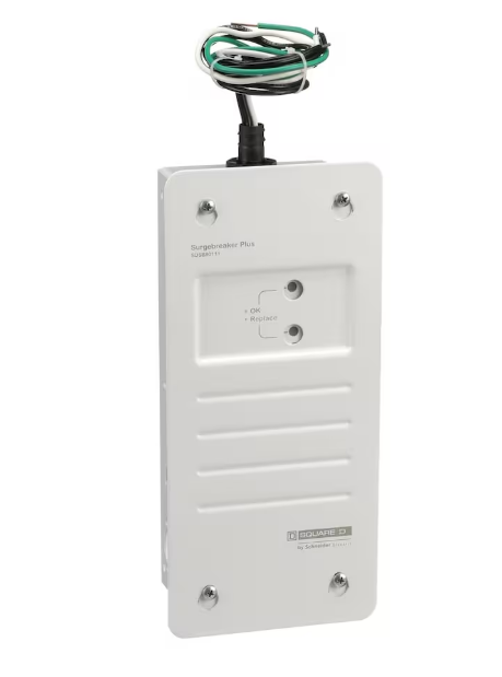 Schneider Electric Whole Home Surge protection Device for Coaxial, Telephone & 20/240VAC, 80 kA, 1 phase, 3 wire