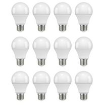 Ecosmart LED A19 E26 60W Equivalent A-Line Light Bulb Non-Dimmable Soft White (2700K - 2900K) (12-Pack)