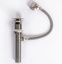 Chrome Pop-up Glass Drain & Overflow for Bathroom Sink – TY-5632C-1