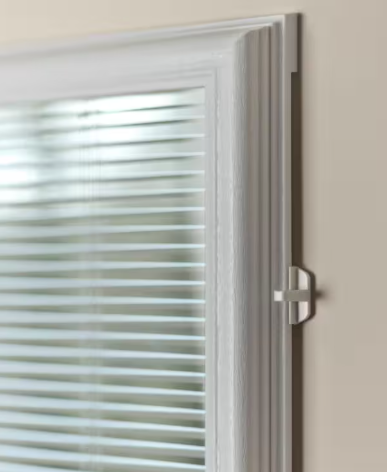 ODL 22-inch x 36-inch White Aluminum Add-on Blind for Half View Doors