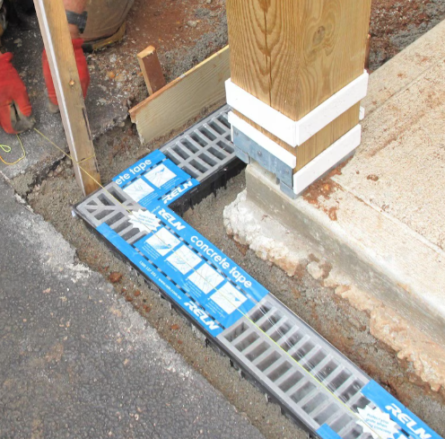 Storm Drain Series Channel Drain Kit with Portland Grey Grate (3-Pack)