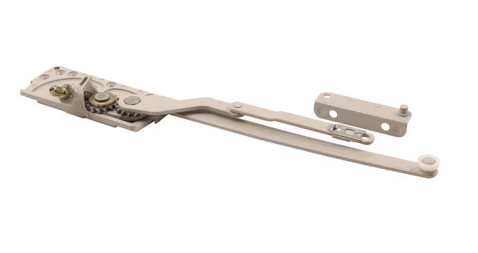 10-3/4 in., Diecast, Right Hand Casement Dual Arm Operator with Stud Bracket