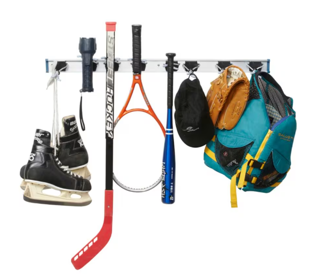 Everbilt 36-in Aluminum Clamp Wall Rack Organizer, 1pc