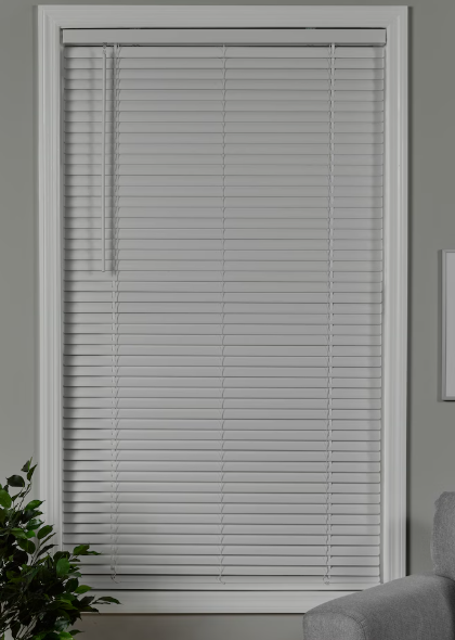 StyleWell 36 in. Cut to Width x 60 in. L , 1-3/8 in. Blind Slat W Room Darkening Cordless Vinyl Window Blinds