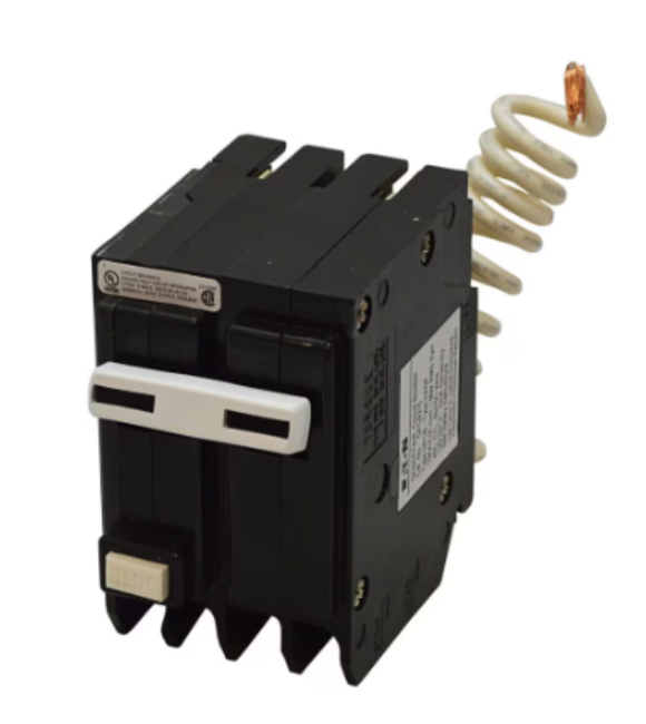 Eaton 15 Amp BR Type 2-Pole GFCI Breaker with Self-Test