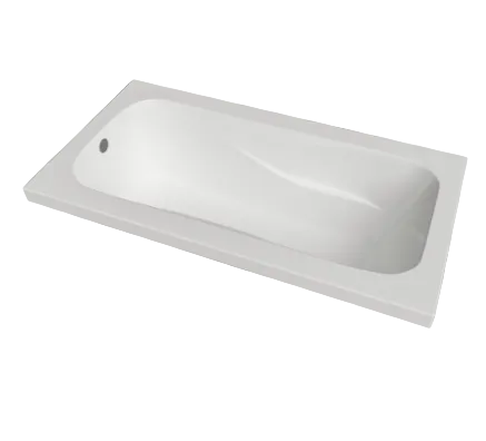 72" x 36" Drop In Acrylic Bathtub