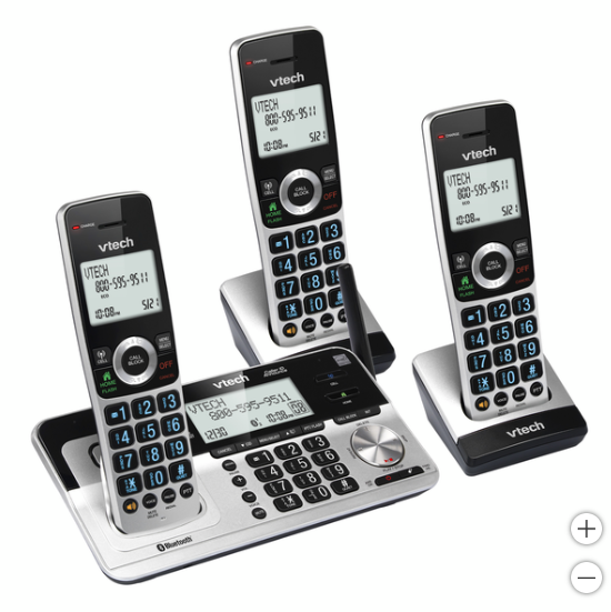 V-Tech 3-handset Phone System with Connect to Cell