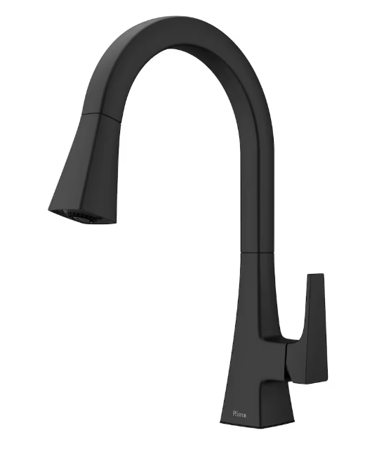 Pfister Maximillion 1-Handle Matte Black Pulldown Kitchen Faucet/Tap
