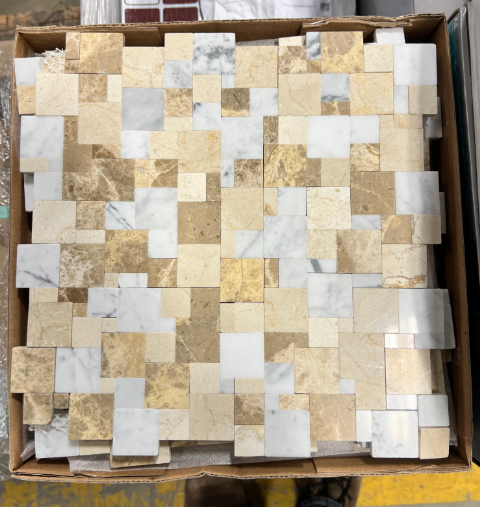 12" x 12" Magic Brown Mosaic Tiles
