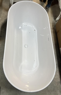 63" x 30" Freestanding Soaking Acrylic Bathtub