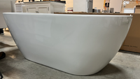 63" x 30" Freestanding Soaking Acrylic Bathtub