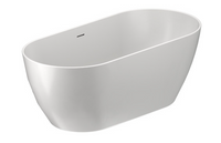 63" x 30" Freestanding Soaking Acrylic Bathtub