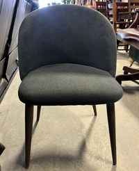 Farmhouse Side Chairs in Grey Bouclé