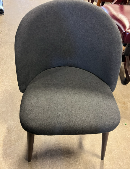 Farmhouse Side Chairs in Grey Bouclé