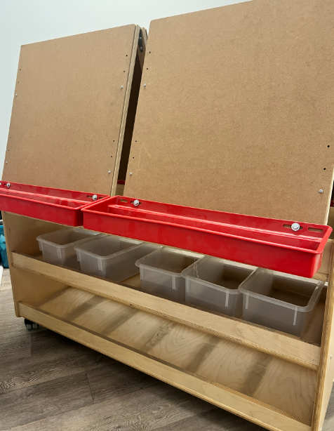 4 Station Easel with Storage