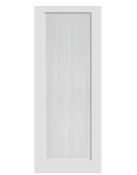 36-inch x 80 1-Lite Primed Solid Wood Shaker Style Glass Interior French Door MDF
