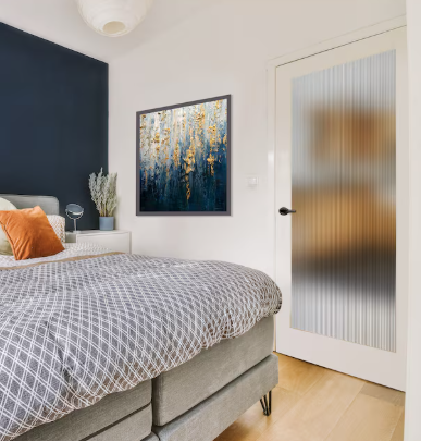 36-inch x 80 1-Lite Primed Solid Wood Shaker Style Glass Interior French Door MDF