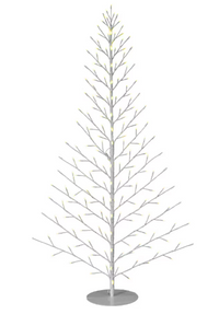 2 Piece Twinkling LED Warm White Twinkling Flat Wall Tree