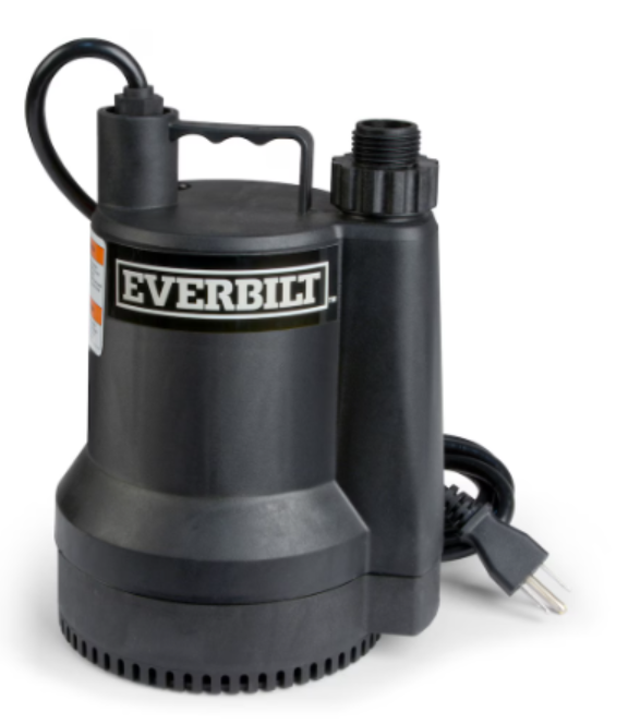 1/12 HP Portable Submersible Utility Pump