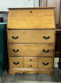 Vintage Chest of Drawers with Drop Front Writing Desk