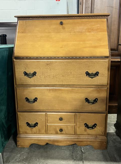 Vintage Chest of Drawers with Drop Front Writing Desk
