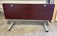 Mahogany Laminate Flip-Top Training Table