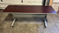 Mahogany Laminate Flip-Top Training Table
