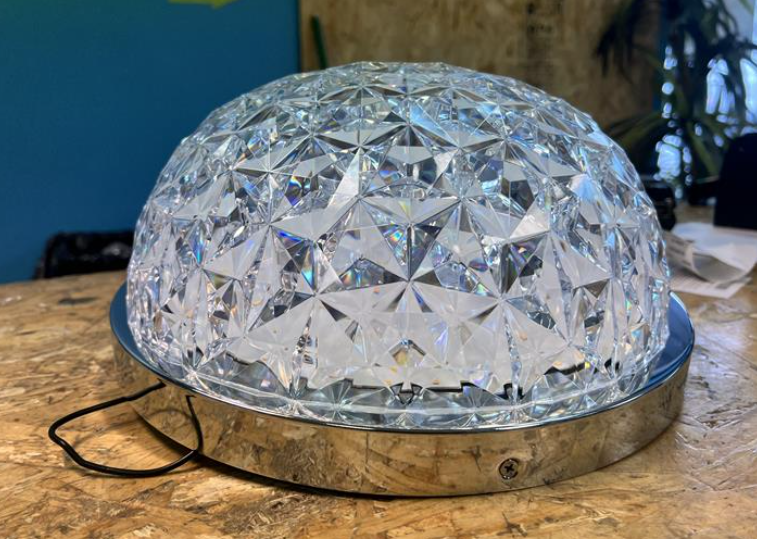 Artika Carat 13-inch 1-light Chrome Dimmabel Integrated LED Ceiling Flushmount Light Fixture