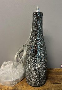 Black Silver Mirror Mosaic Lamp