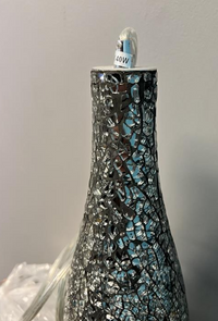 Black Silver Mirror Mosaic Lamp