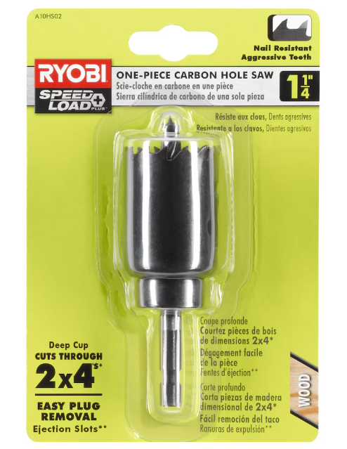 RYOBI 1-1/4-inch Carbon Hole Saw