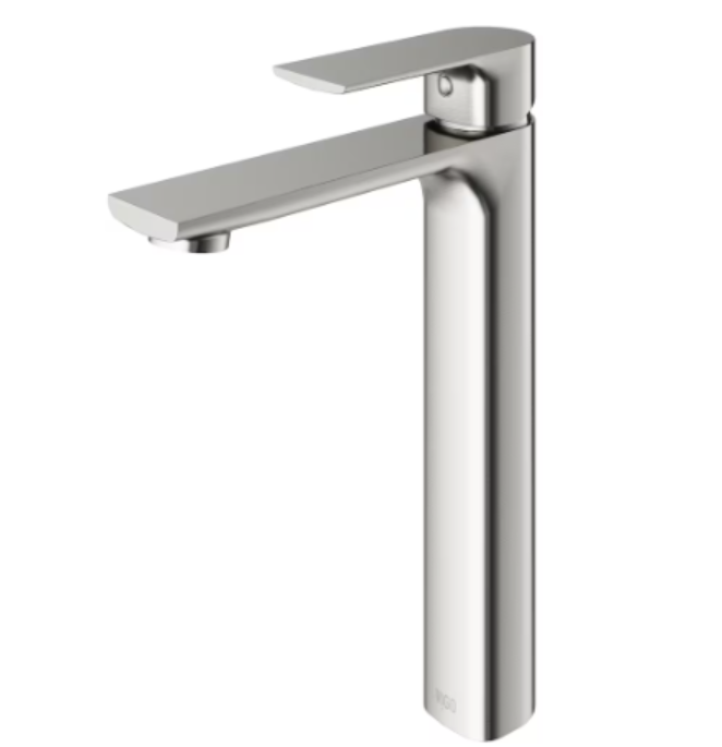 Norfolk Single Hole Single-Handle Vessel Bathroom Faucet in Brushed Nickel