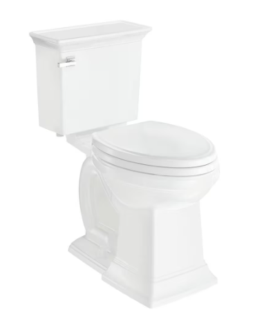 Town Square S 4.8L Single Flush Right Height Elongated 2-Piece Toilet in White, Seat Not Included
