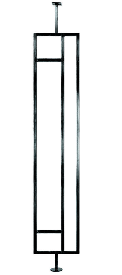 Stair Baluster - Wrought Iron - Obu - 6" x 38 1/2"