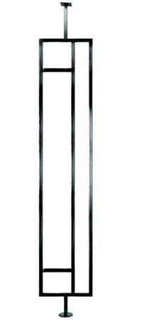 Stair Baluster - Wrought Iron - Obu - 6" x 38 1/2"