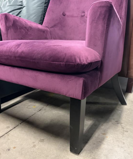 Purple Velvet Chair