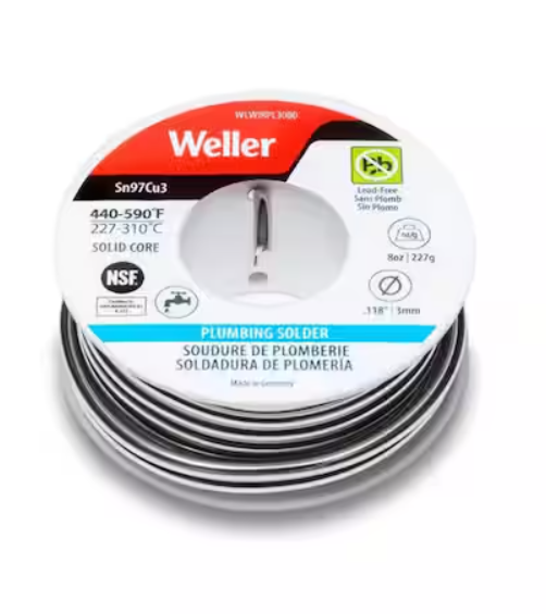 Plumbing Solder Wire 3mm/0.118 in. 227g/8 oz.