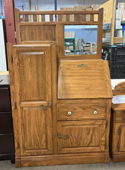 67" Walnut Wardrobe