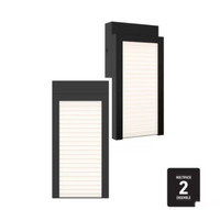 Illume 2pk 9-inch Slim Outdoor LED Wall Light with 5CCT