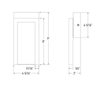 Illume 2pk 9-inch Slim Outdoor LED Wall Light with 5CCT
