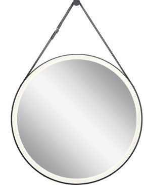 Elan Matte Black Wall Mirror