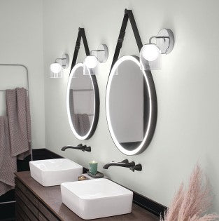 Elan Matte Black Wall Mirror