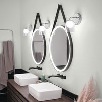 Elan Matte Black Wall Mirror