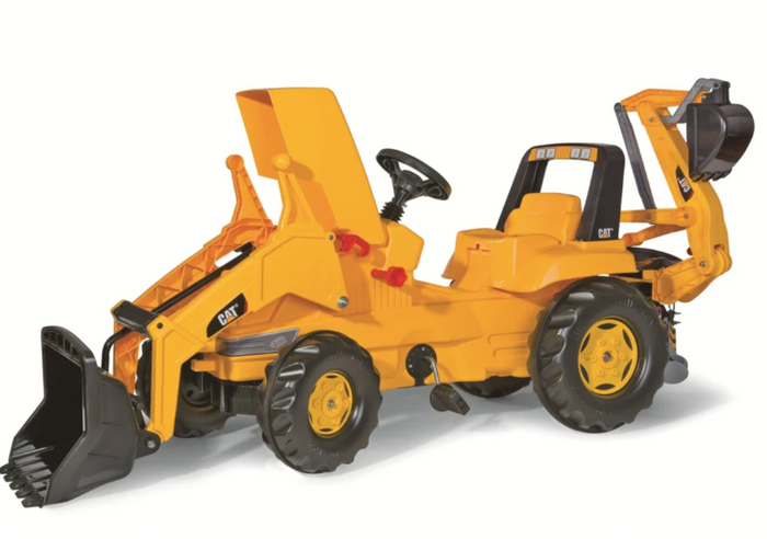 CAT Front Loader With Backhoe Pedal Tractor