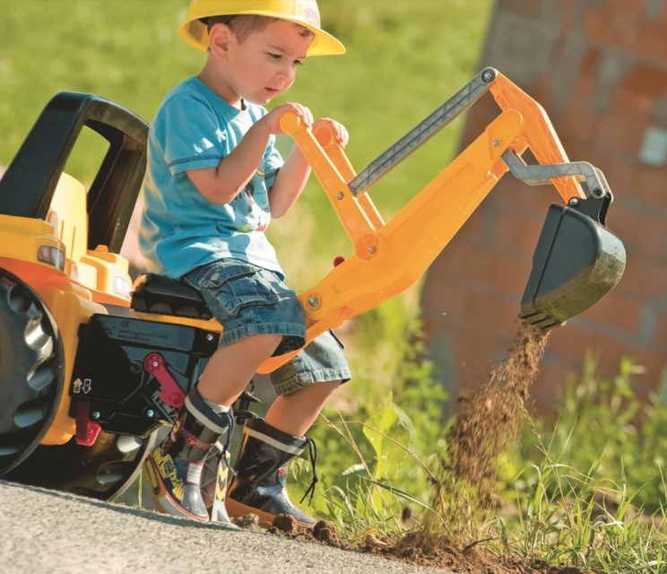 CAT Front Loader With Backhoe Pedal Tractor